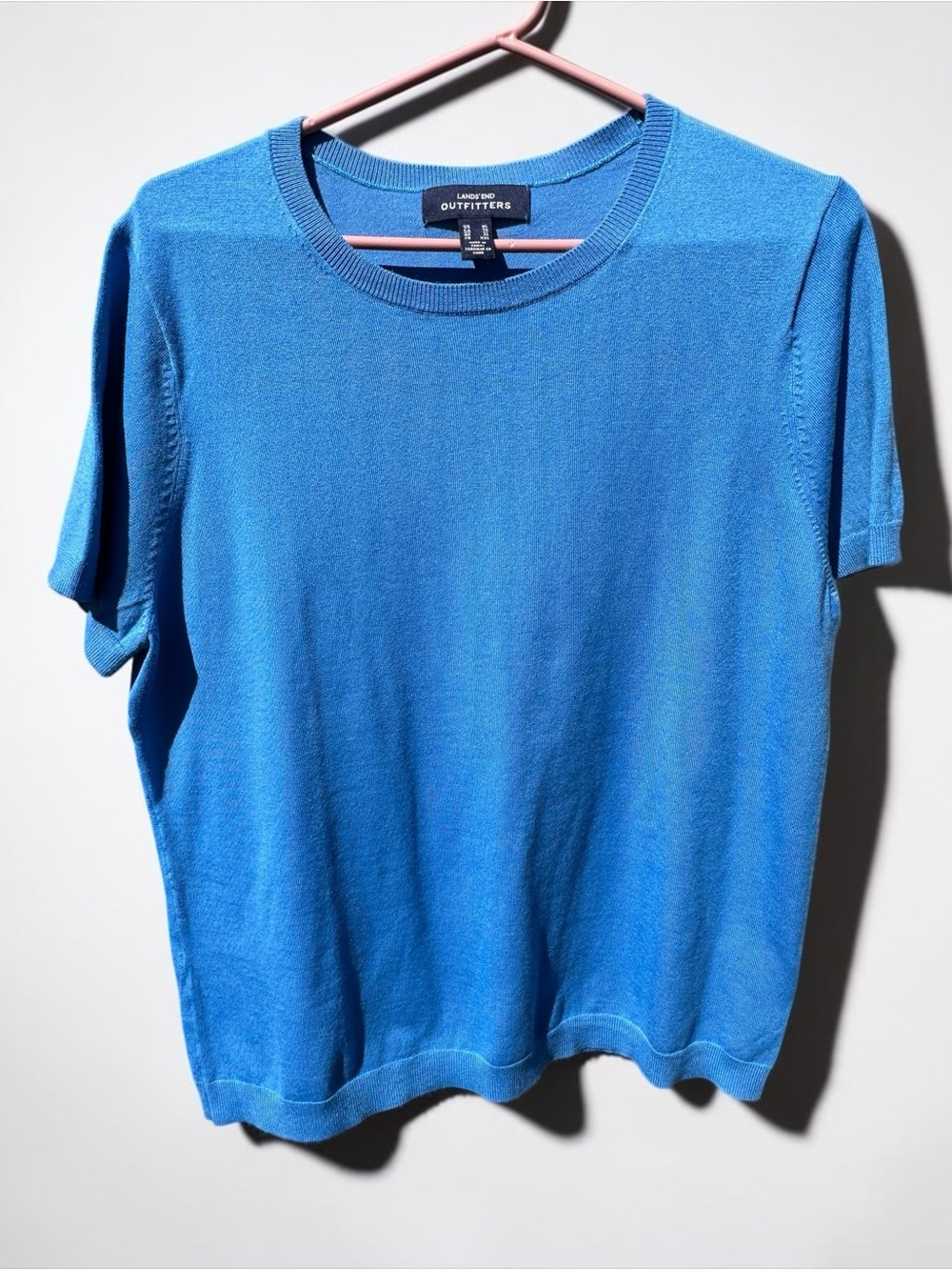 Lands' End‎ Bright Blue Short Sleeve Knit Tee